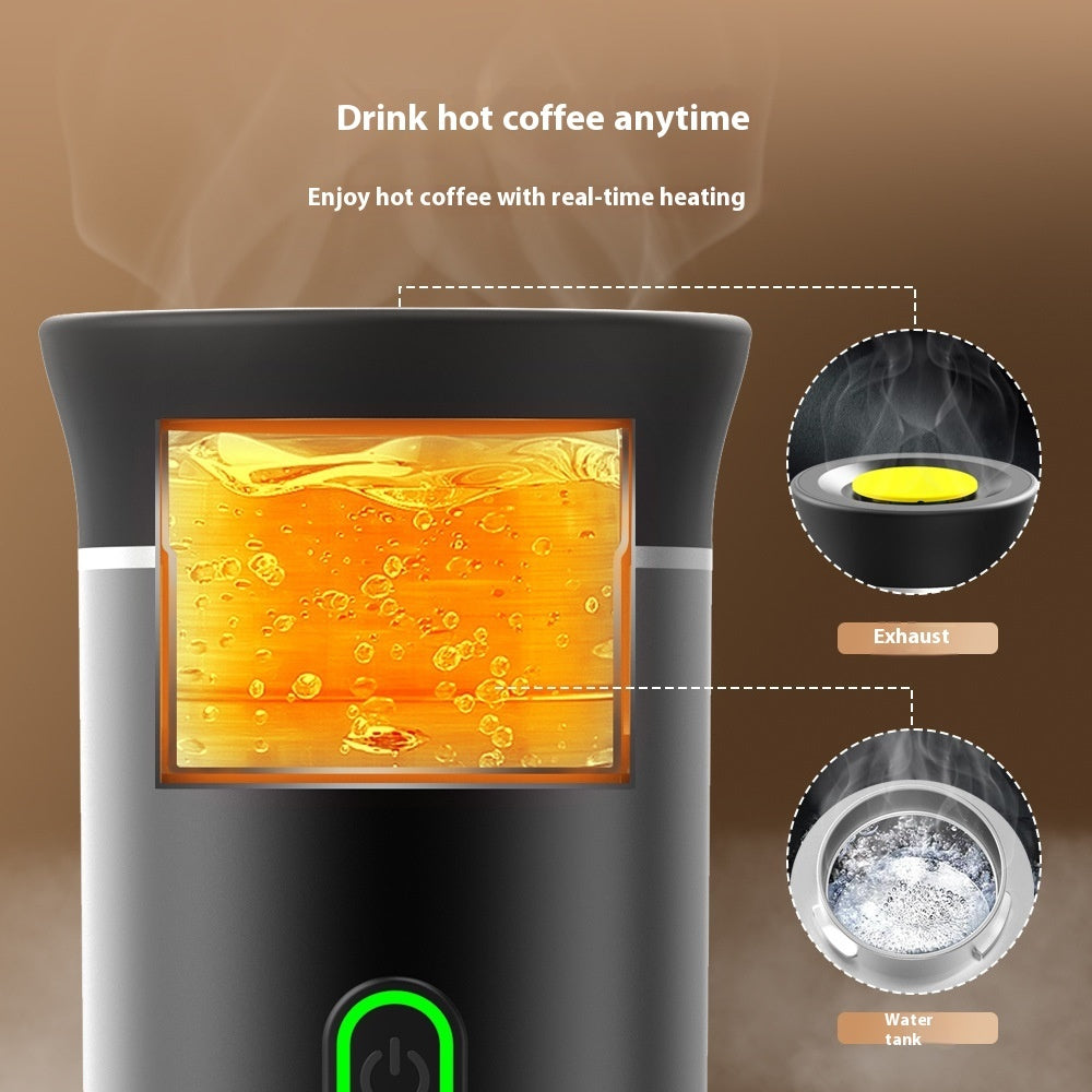 3-in-1 Electric Coffee Grinder & Espresso Maker – Portable Travel Coffee Machine