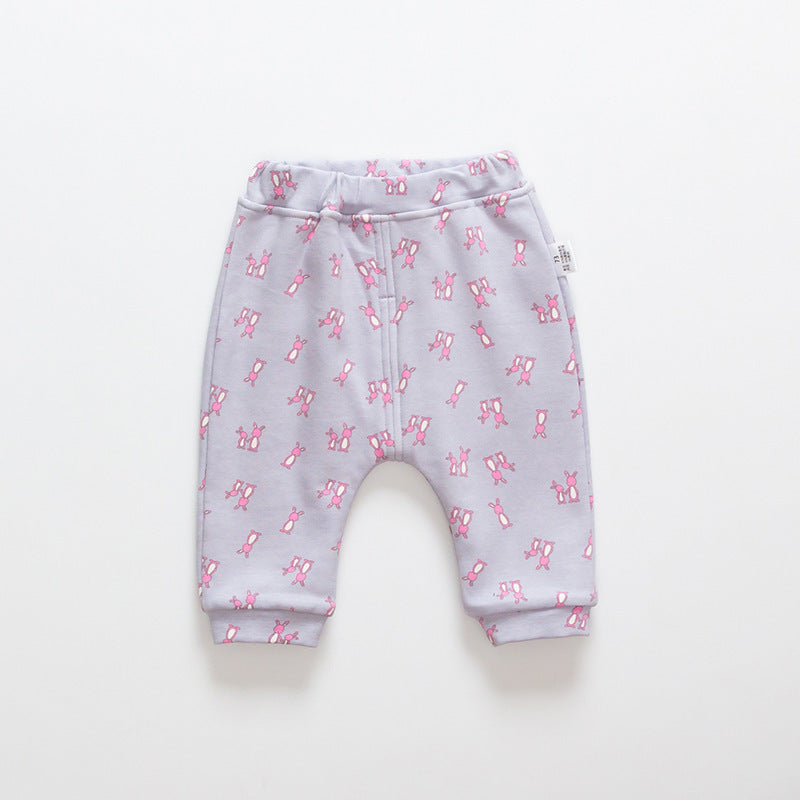 Korean Winter Velvet Pants for Kids – Plus-Size Warm Baby Clothes (Wholesale)