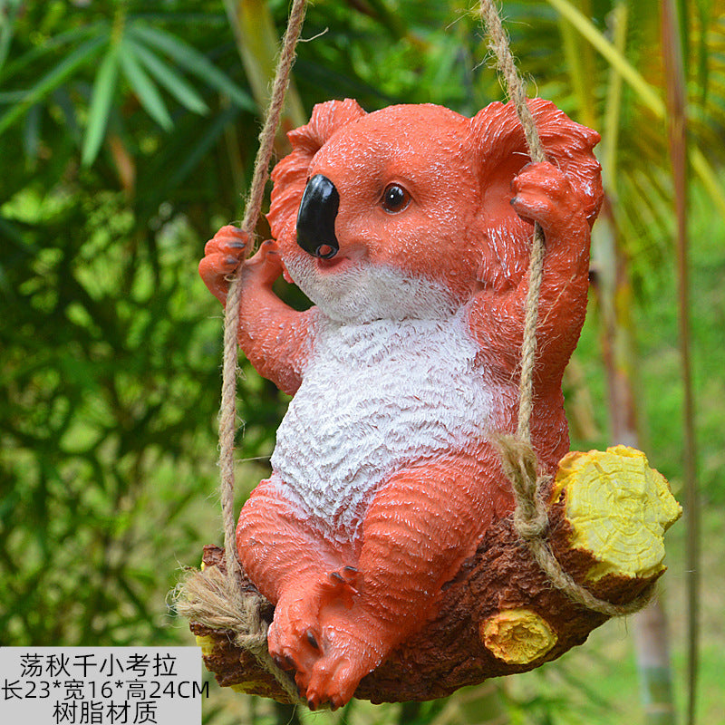 Koala Panda Animal Hanger – Resin Craft Pendant for Kindergarten & Shop Decoration