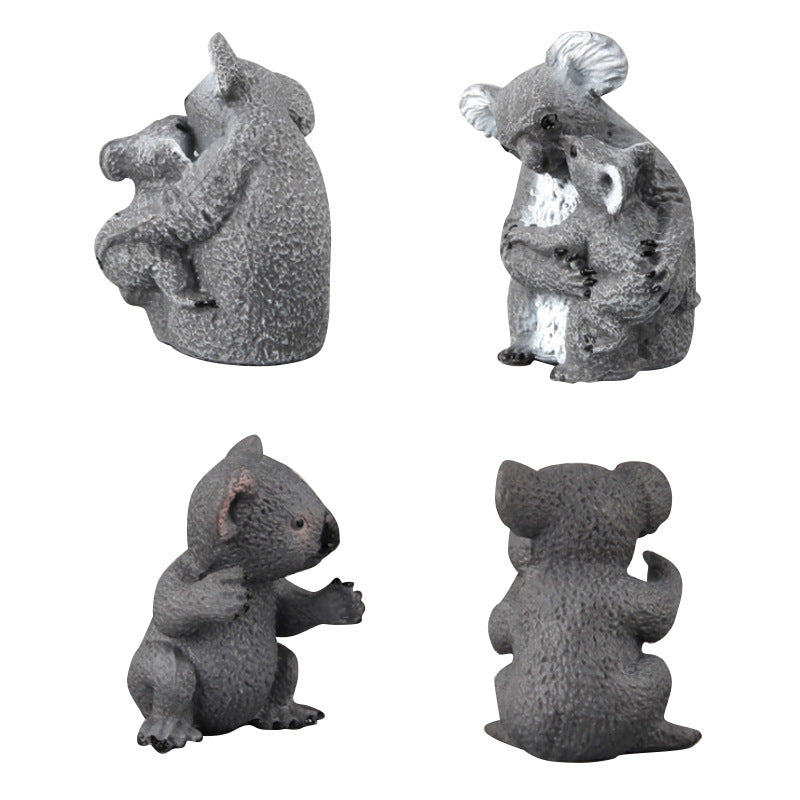 Simulation Solid Holding Leaf Kaola Koalas Australian Wildlife Model Hand Office