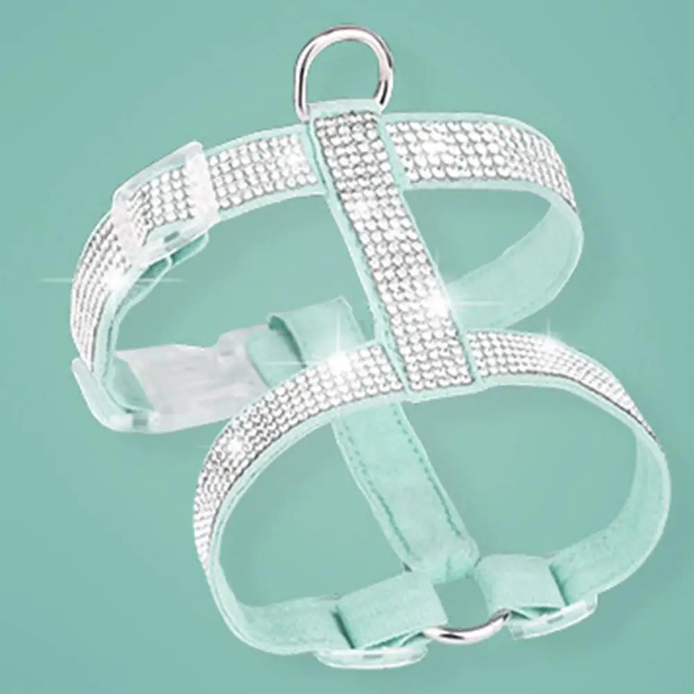 Chest Strap Rhinestone Decor