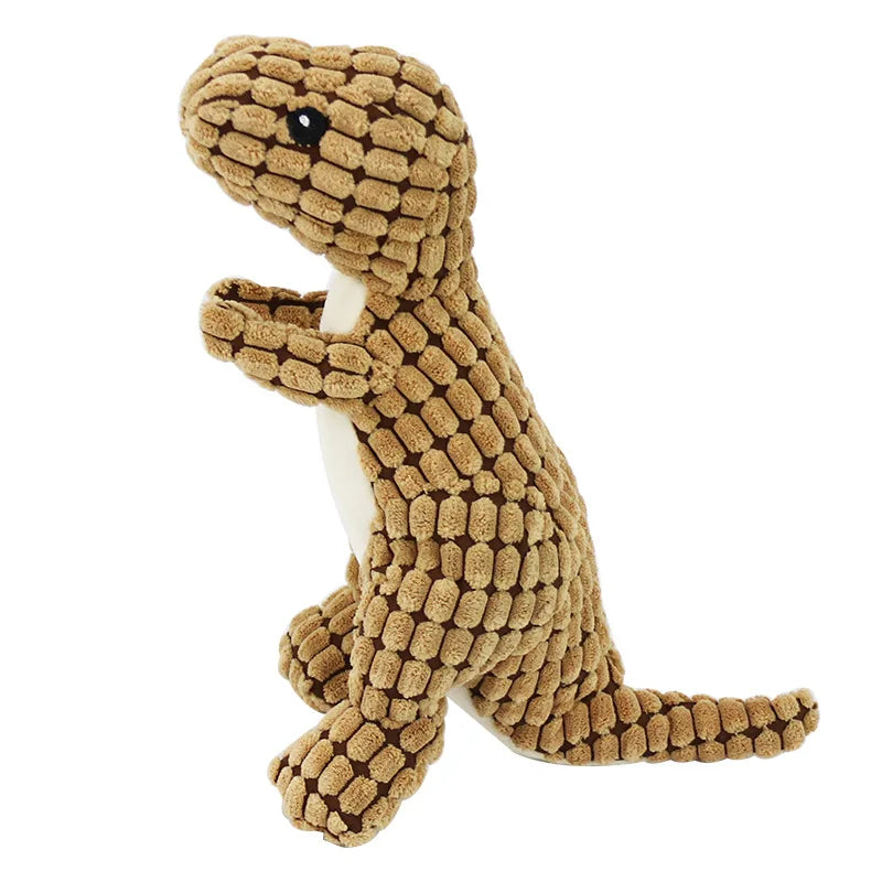 Dinosaur Chew Toy for Dogs & Cats – Corn Wool Training Toy for Small Pets