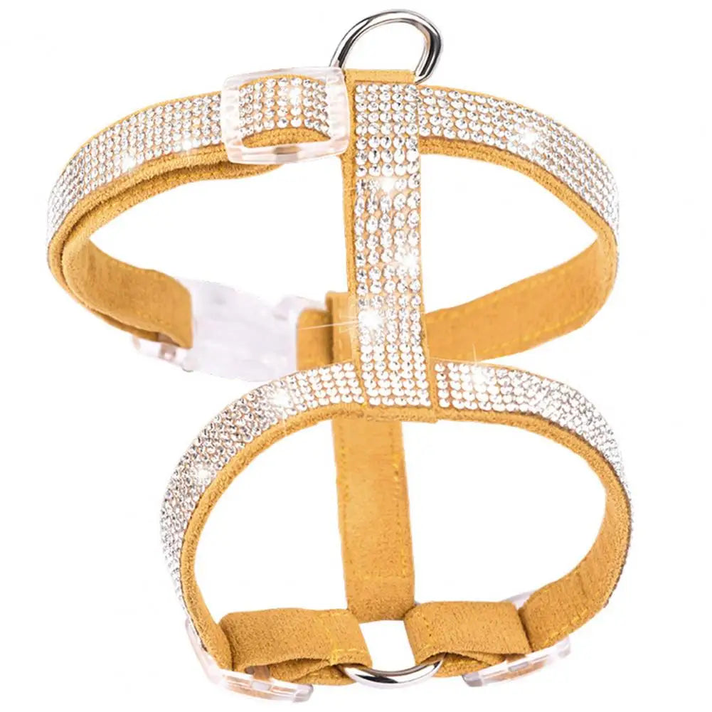 Chest Strap Rhinestone Decor