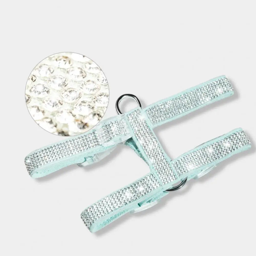 Chest Strap Rhinestone Decor