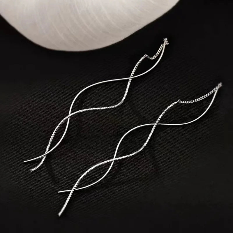 Line Drop Earrings for Women