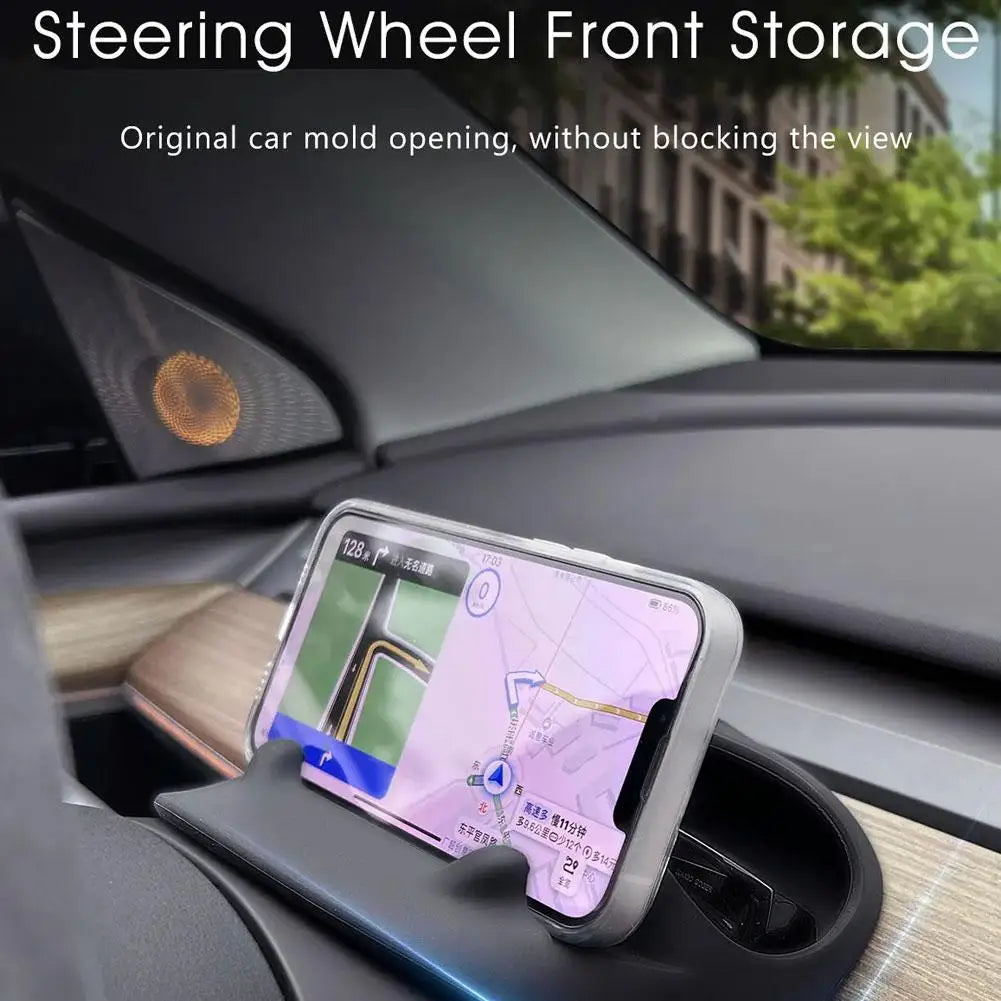 Stow Pocket for Tesla Model Y 2023 – Storage Box & Phone Holder