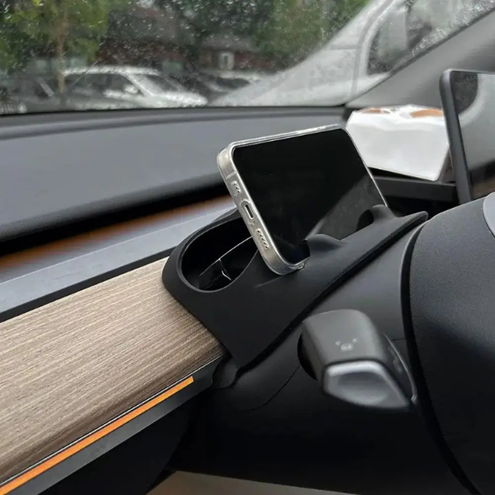 Stow Pocket for Tesla Model Y 2023 – Storage Box & Phone Holder