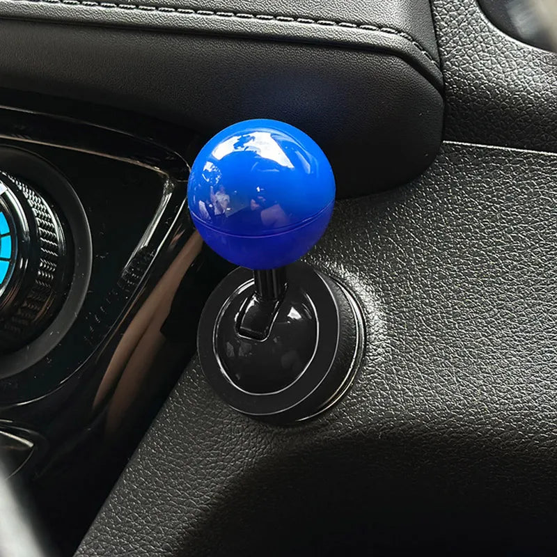 Vtear Universal Car Start/Stop Button Cover – Metal Ball Rocker Sticker Accessory