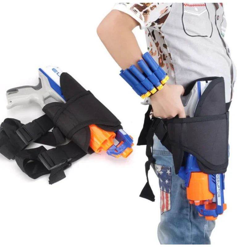 Kids Tactical Waist Bag & Dart Wrister Kit for Nerf N-Strike Elite Blasters