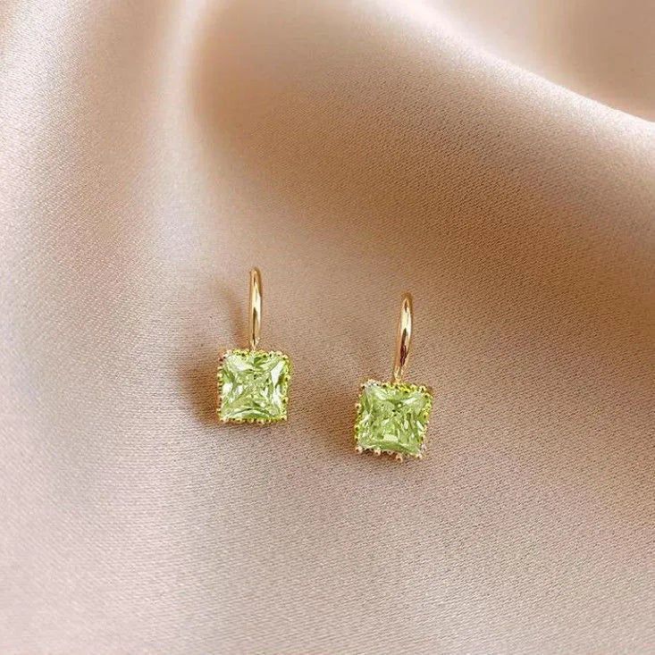 Fashion Square Diamond Earrings