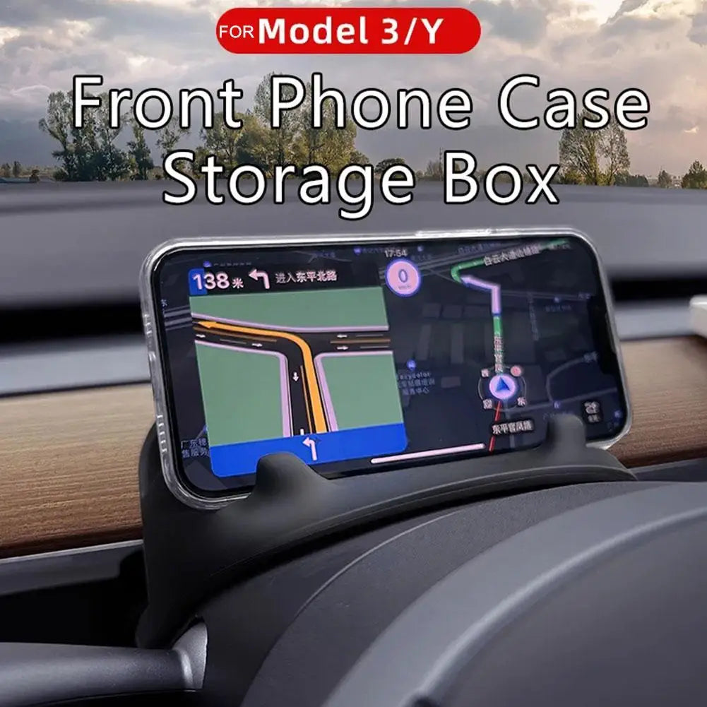 Stow Pocket for Tesla Model Y 2023 – Storage Box & Phone Holder