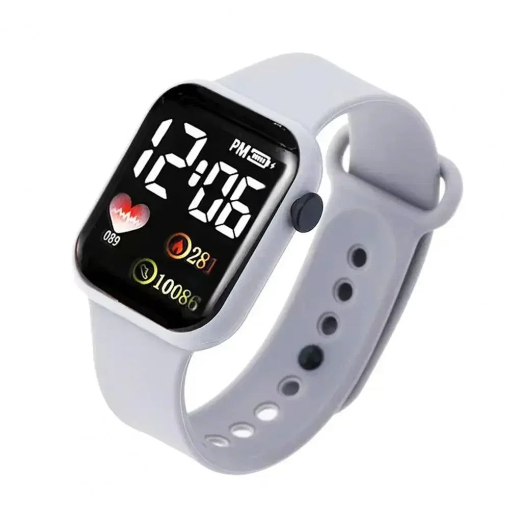 LED Sports Smart Watch – Digital Silicone Wristwatch for Men & Women