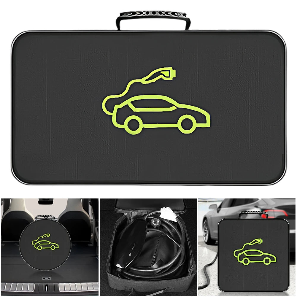 Electric Car Charger Storage Bag – Waterproof & Fire-Retardant EV Cable Container