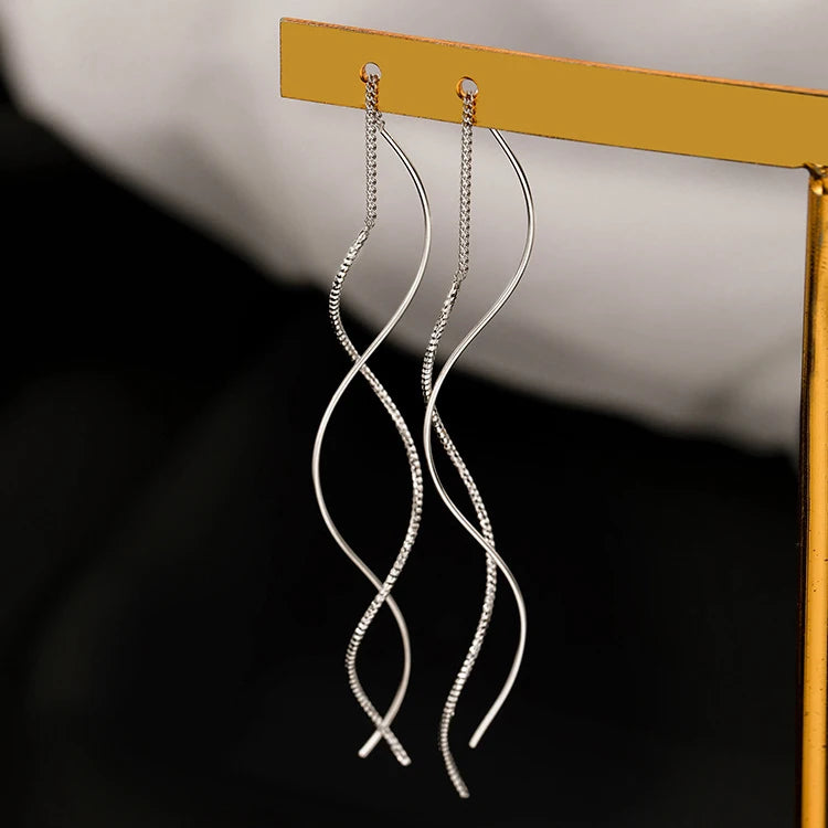 Line Drop Earrings for Women