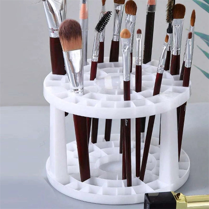 Cosmetic Brush Storage Holder – Large Capacity Organizer with Multi-Hole Slots