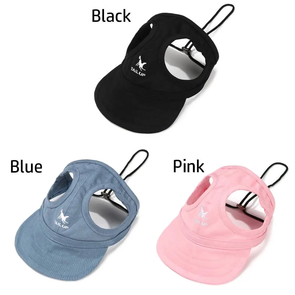 Pet Baseball Hat Cat Dog Visor Hat Adjustable Sun Cap