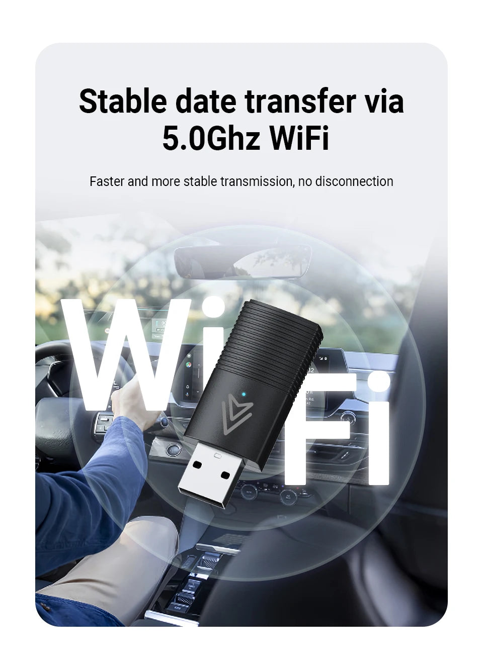 Mini Wireless Android Auto Adapter – Smart System for Android 11.0 Phones