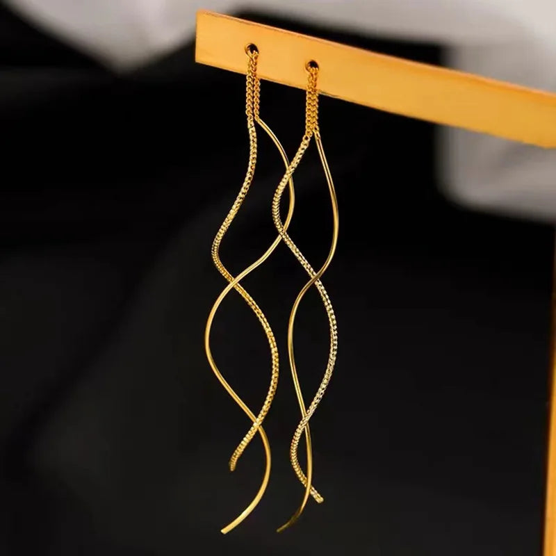 Line Drop Earrings for Women