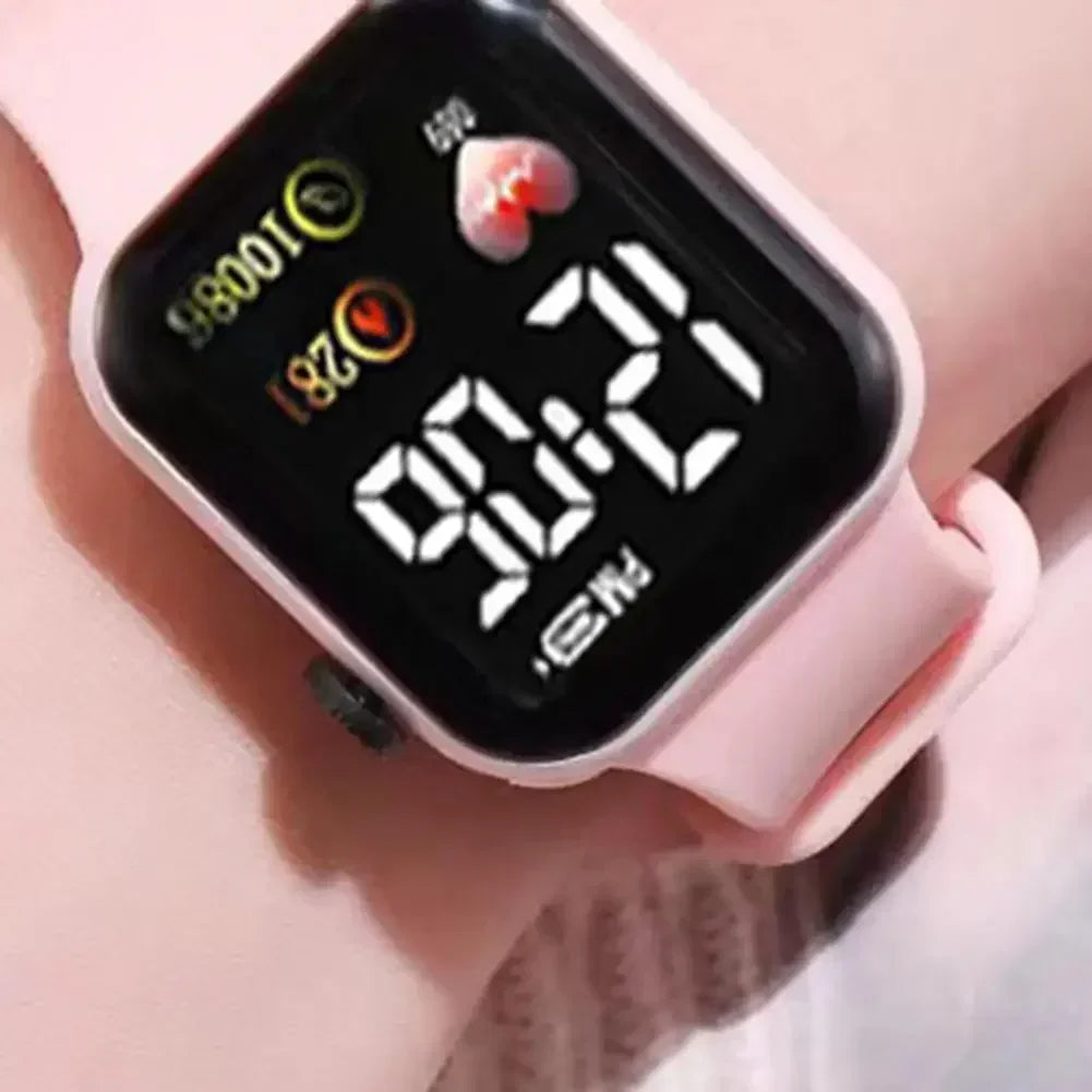 LED Sports Smart Watch – Digital Silicone Wristwatch for Men & Women