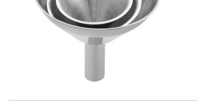 Stainless Steel Funnel Set – 3-Piece Mini Liquid Dispenser for Kitchen