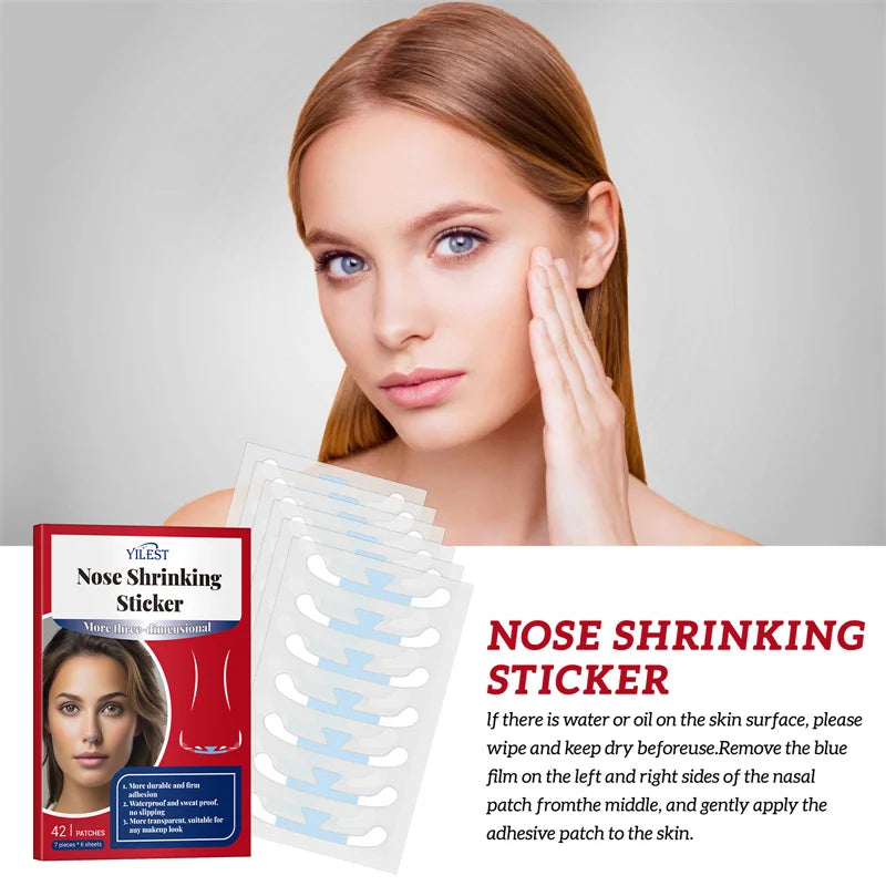 Cosplay Nose Shrink Strips – Invisible Nose Wing Stickers for Slimming