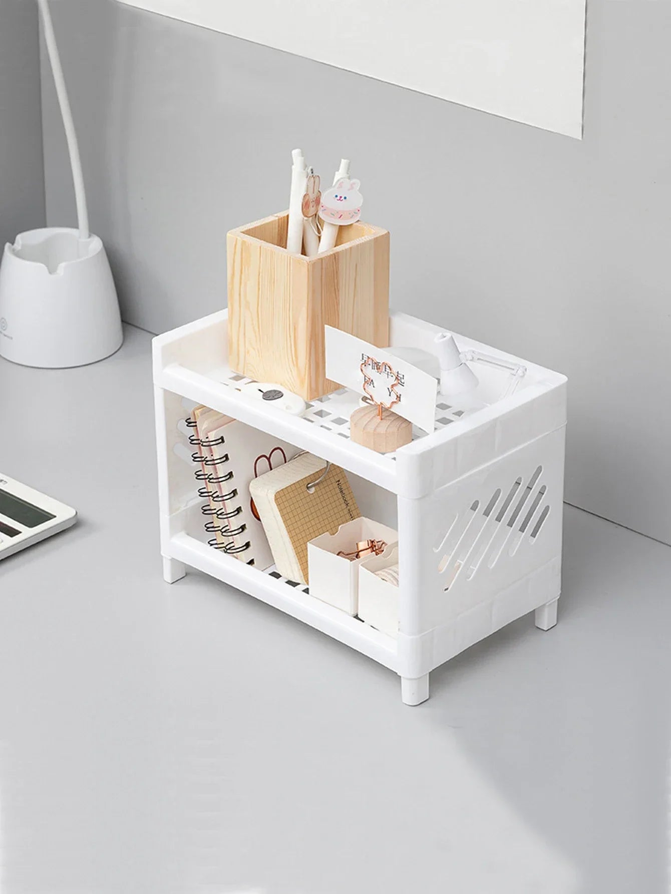 Desktop Double Layer Storage Rack