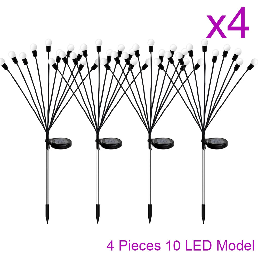 Solar LED String Fairy Lights Path Lawn Landscape Firefly Lamp