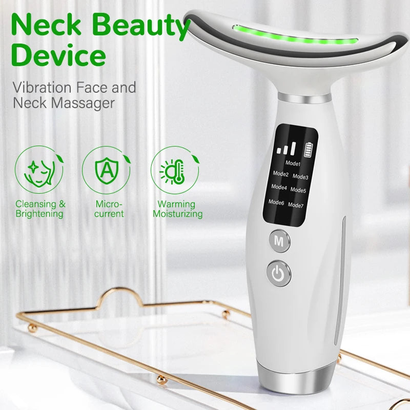 Neck & Face Beauty Device – Vibration Massage for Lifting and Skin