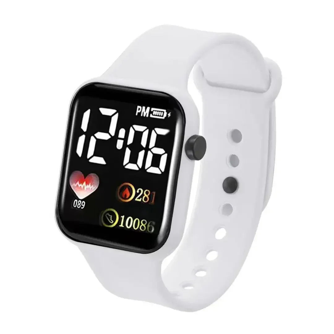 LED Sports Smart Watch – Digital Silicone Wristwatch for Men & Women