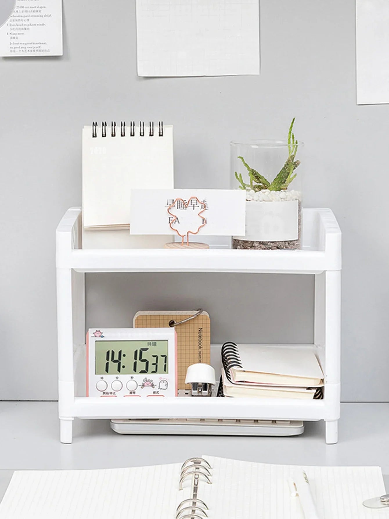 Desktop Double Layer Storage Rack