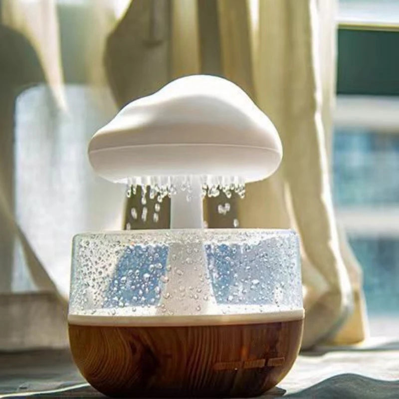 Xiaomi Rain Cloud Humidifier – Colorful Mushroom Night Light & Essential Oil Diffuser