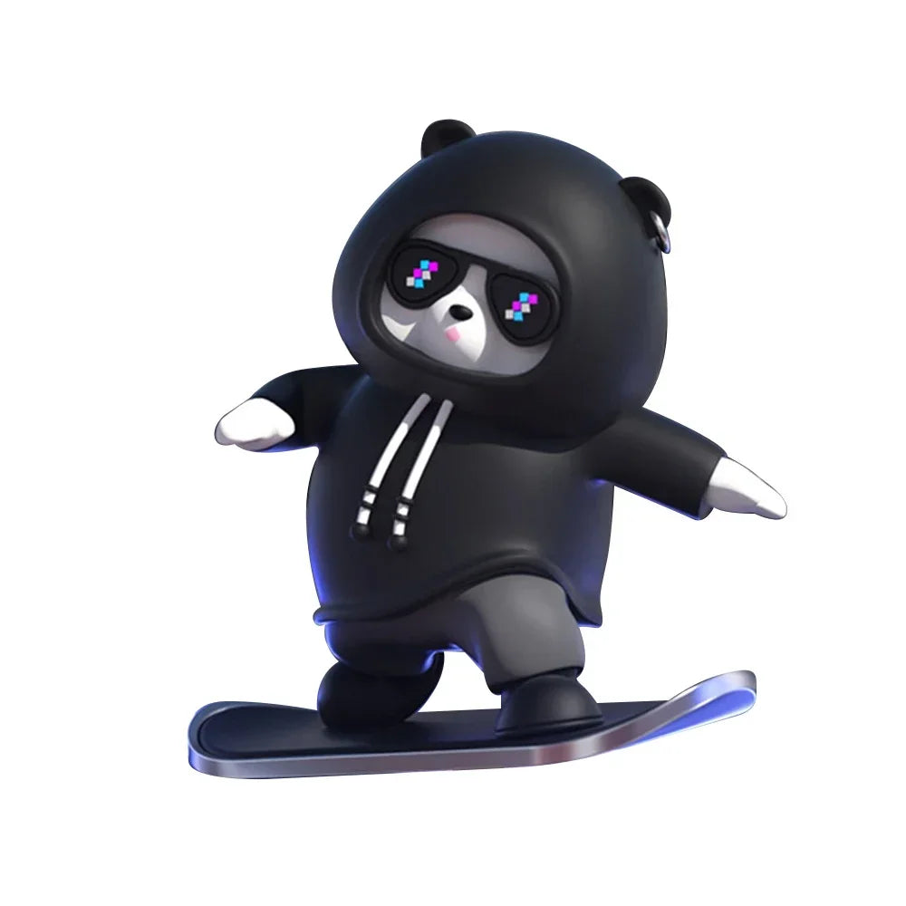 Automatic Sliding Skateboard Bear Car Ornaments