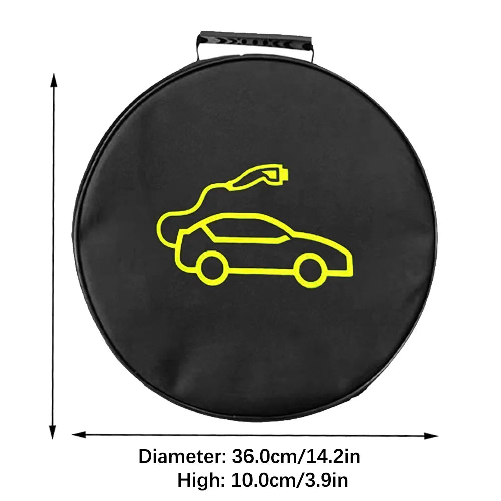 EV Car Charging Cable Storage Bag – Waterproof & Fire-Retardant Charger Container