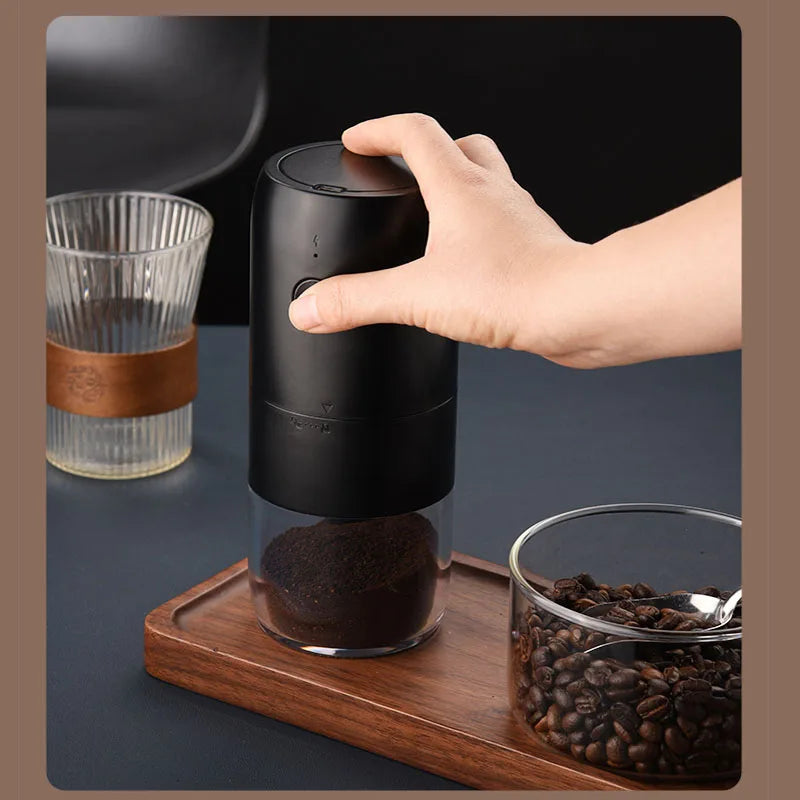 Mini Ceramic Coffee Grinder – Portable Electric One-Click Grinding Machine