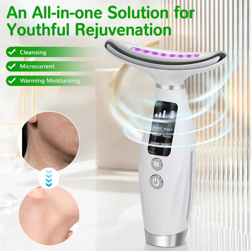 Neck & Face Beauty Device – Vibration Massage for Lifting and Skin