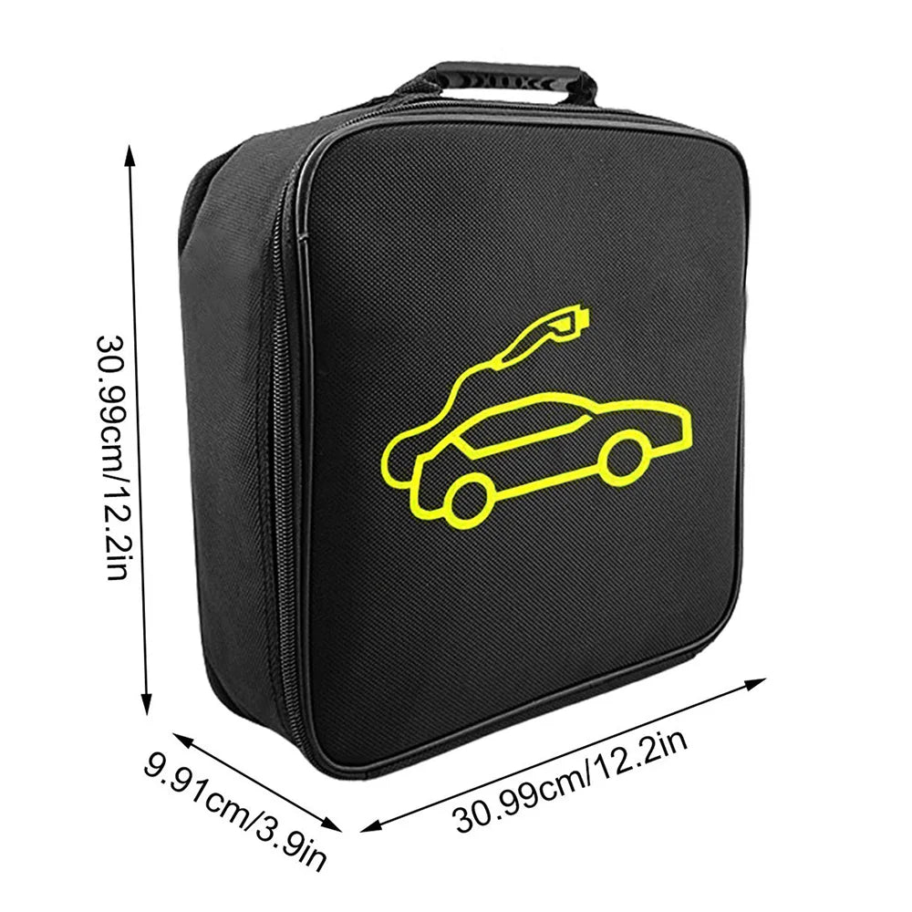 EV Car Charging Cable Storage Bag – Waterproof & Fire-Retardant Charger Container