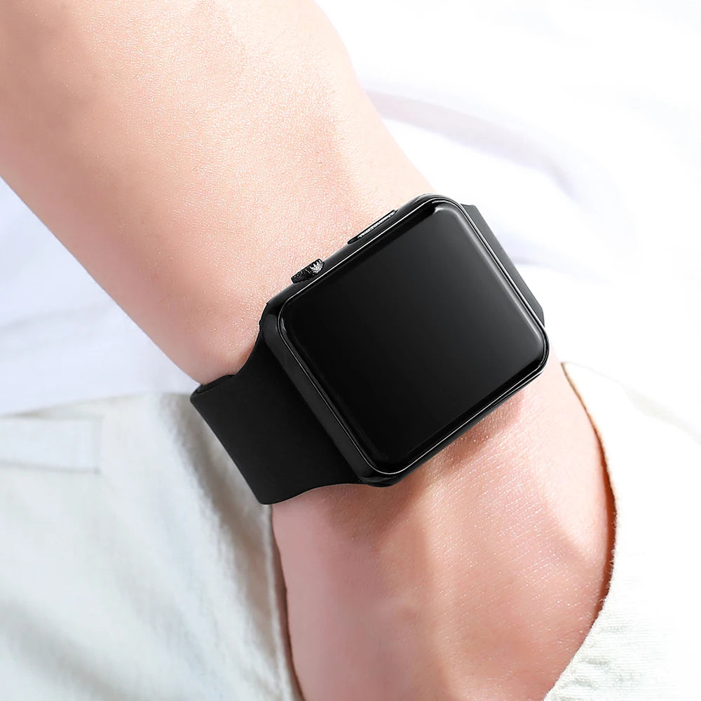 Unisex LED Square Electronic Watch – Trendy & Versatile Casual Design