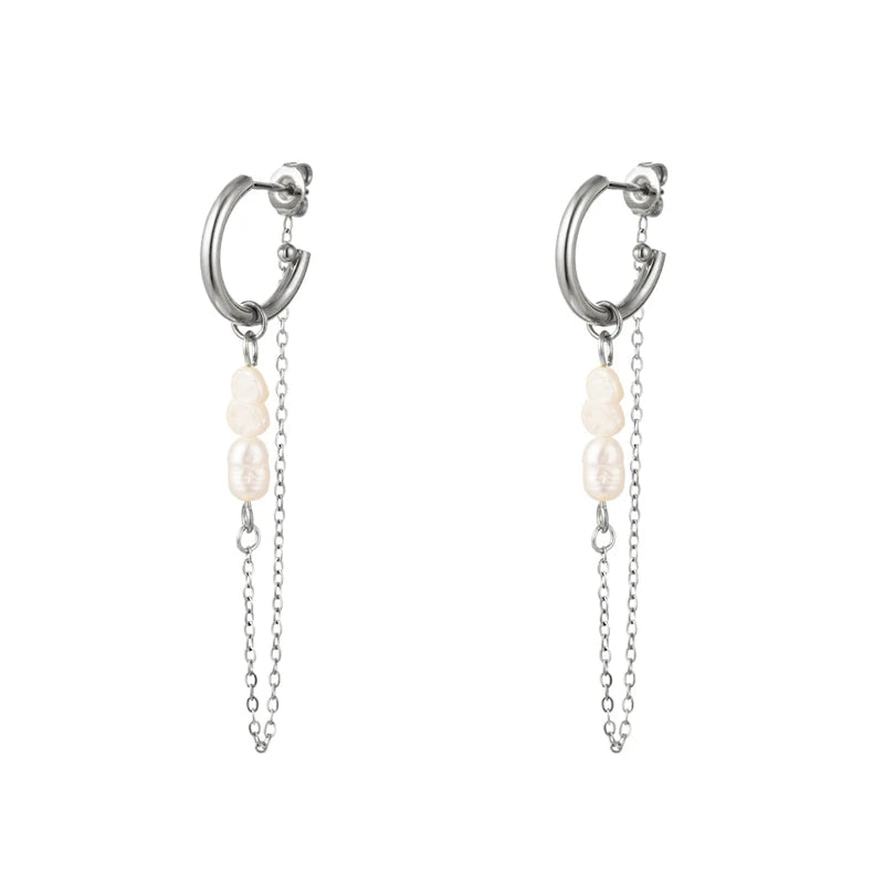 Sterling Silver Chain Earrings