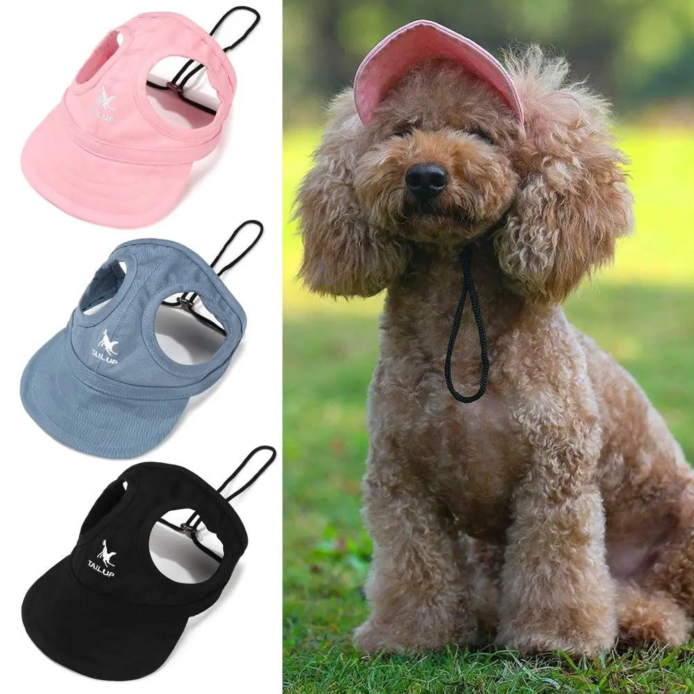 Pet Baseball Hat Cat Dog Visor Hat Adjustable Sun Cap