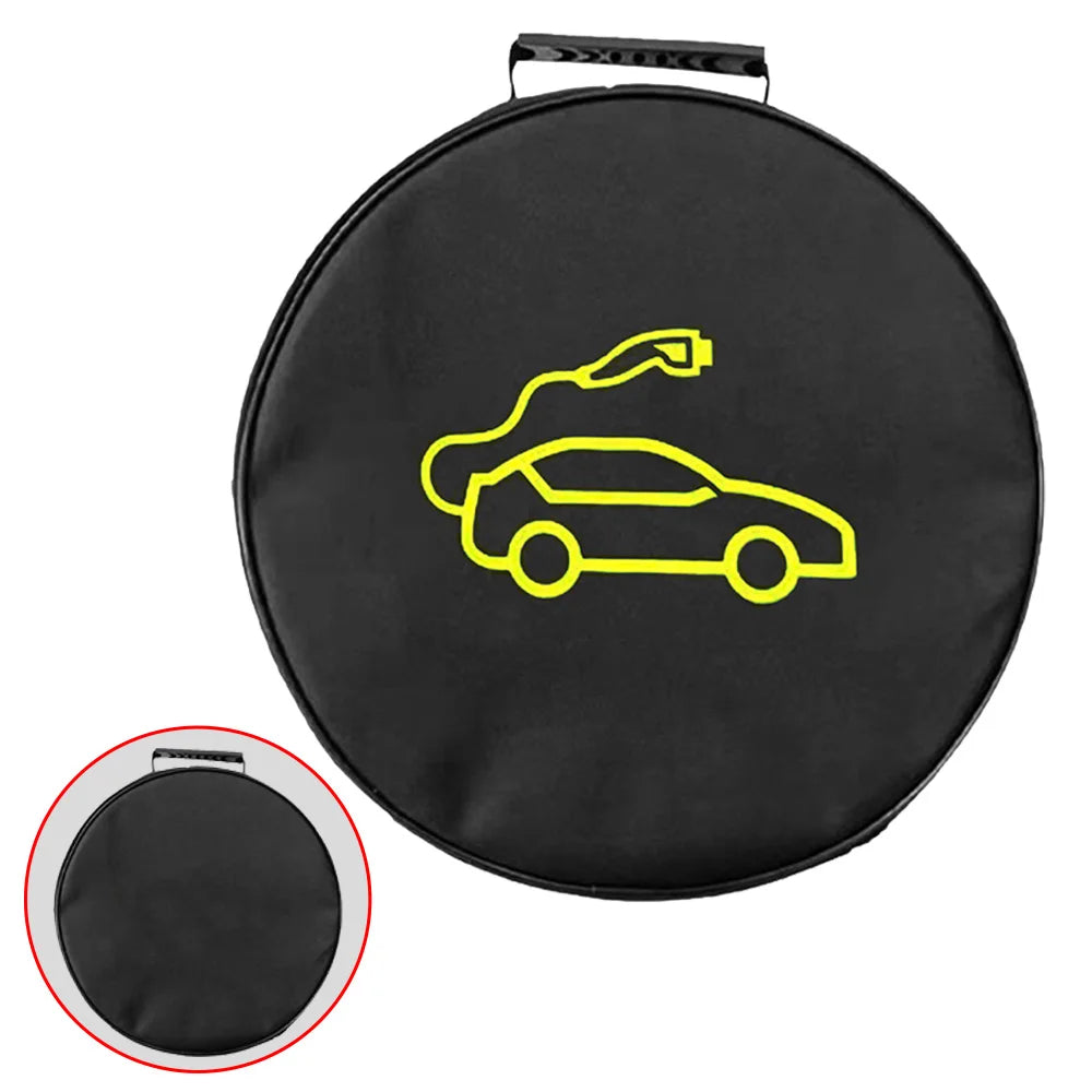 EV Car Charging Cable Storage Bag – Waterproof & Fire-Retardant Charger Container