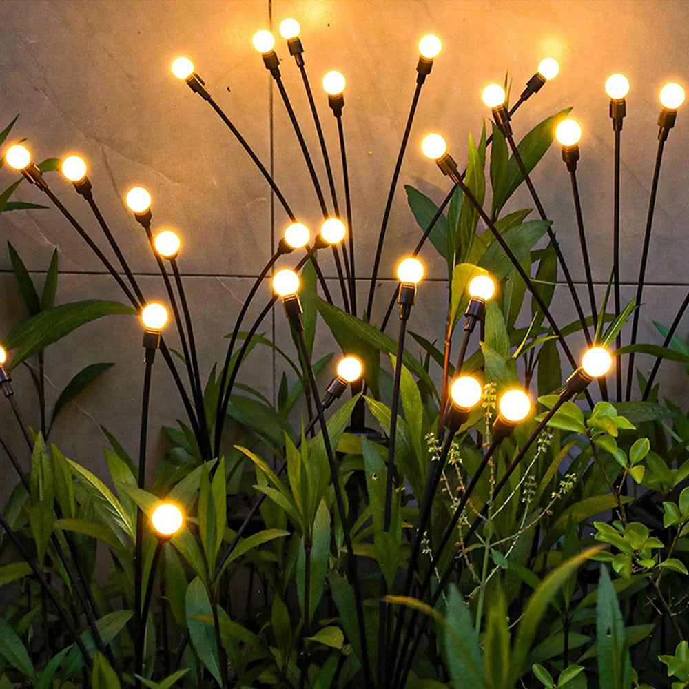 Solar LED String Fairy Lights Path Lawn Landscape Firefly Lamp