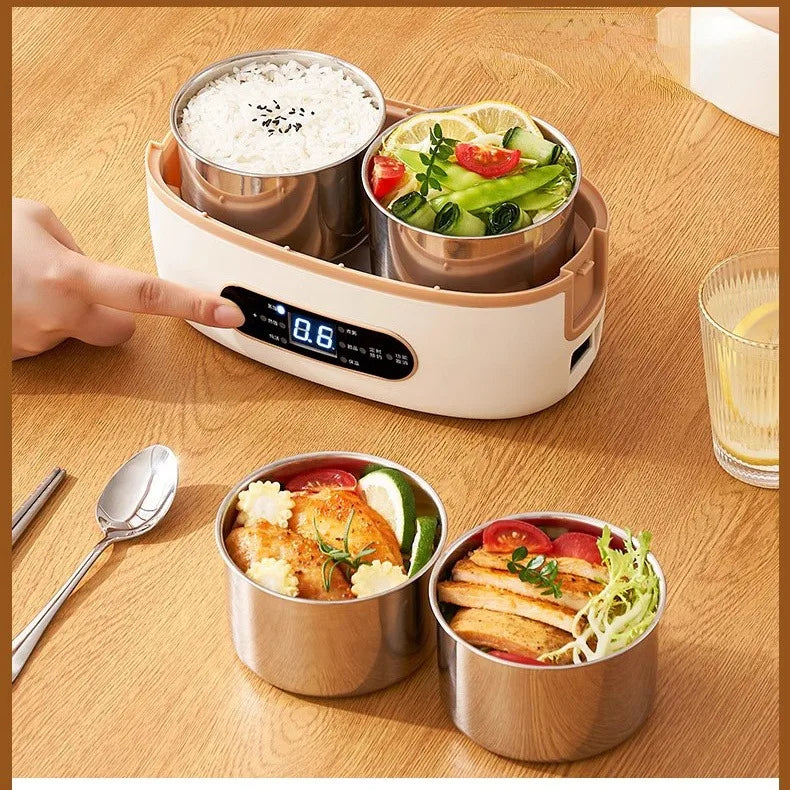 220V Electric Lunch Box – Portable Multi-Cooker & Rice Cooker for Home