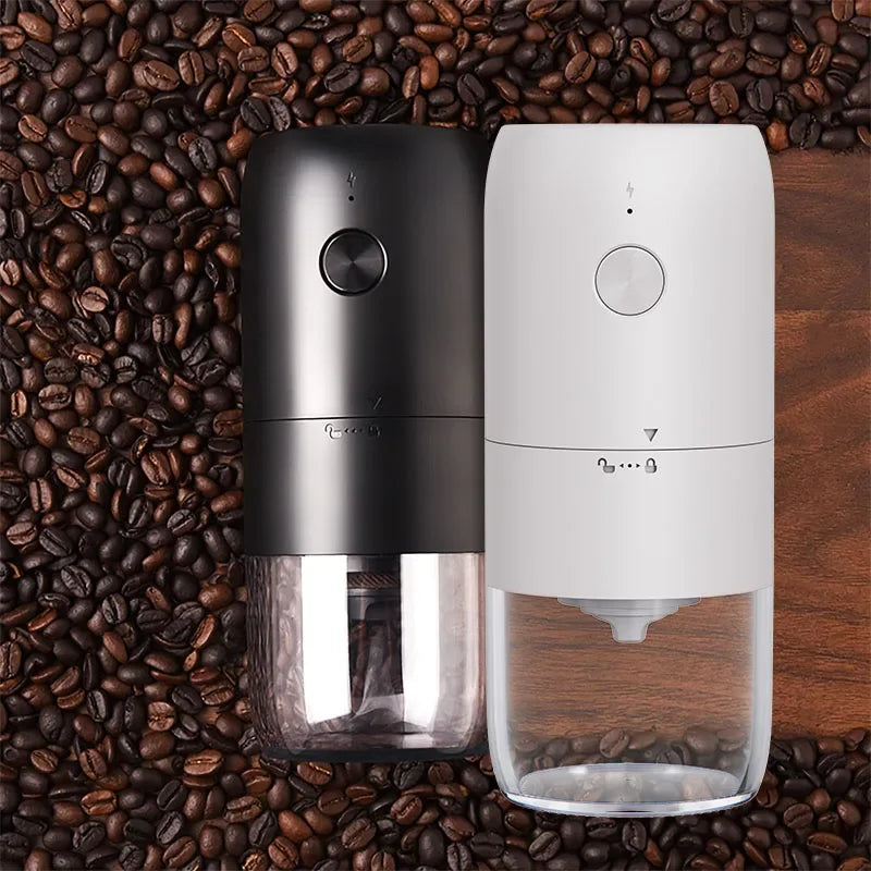 Mini Ceramic Coffee Grinder – Portable Electric One-Click Grinding Machine