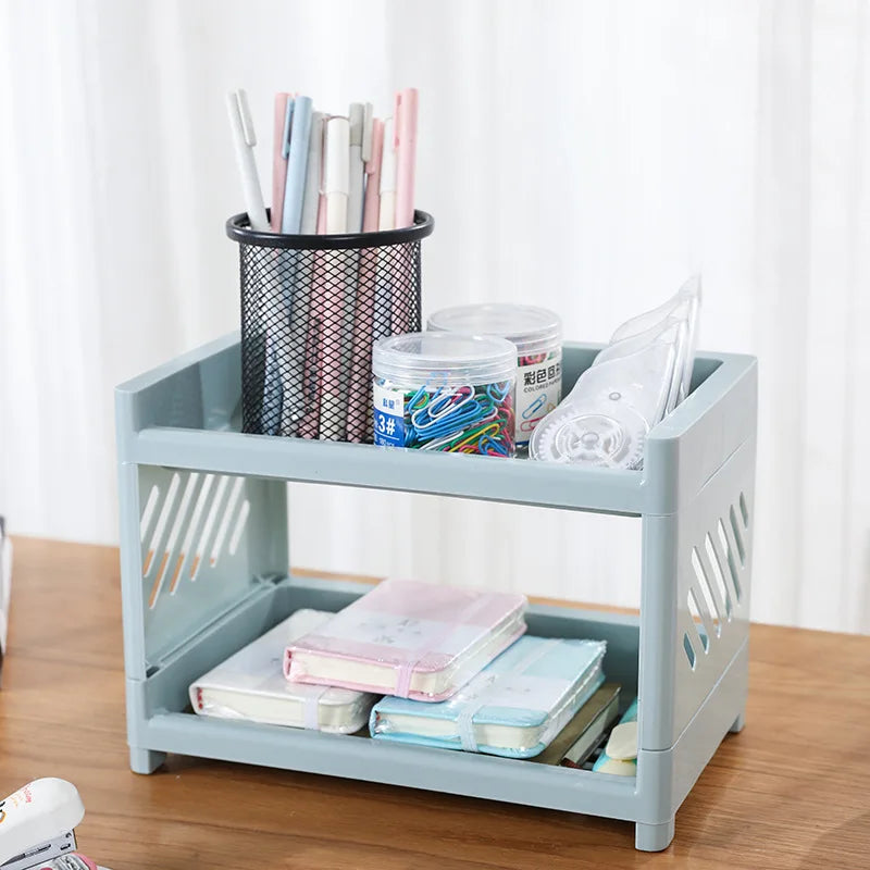 Desktop Double Layer Storage Rack