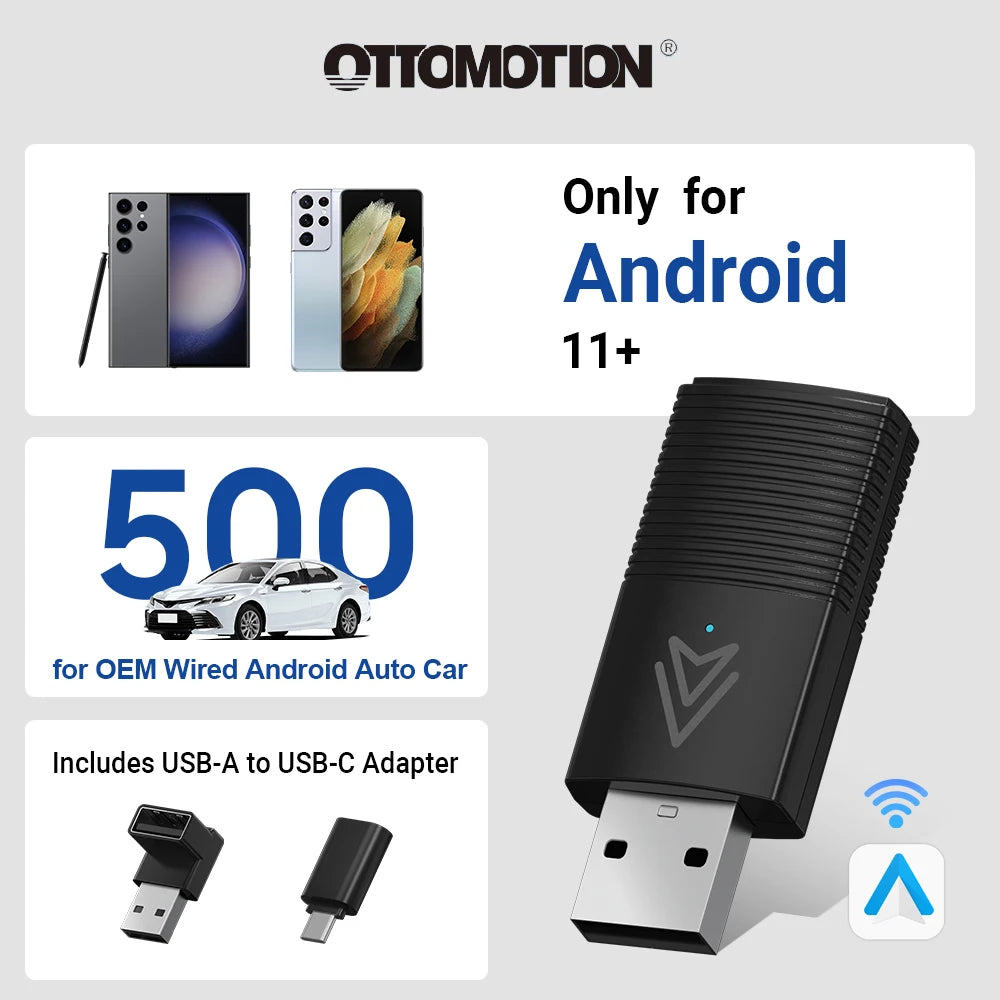 Mini Wireless Android Auto Adapter – Smart System for Android 11.0 Phones