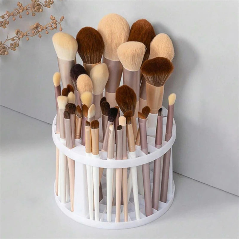 Cosmetic Brush Storage Holder – Large Capacity Organizer with Multi-Hole Slots