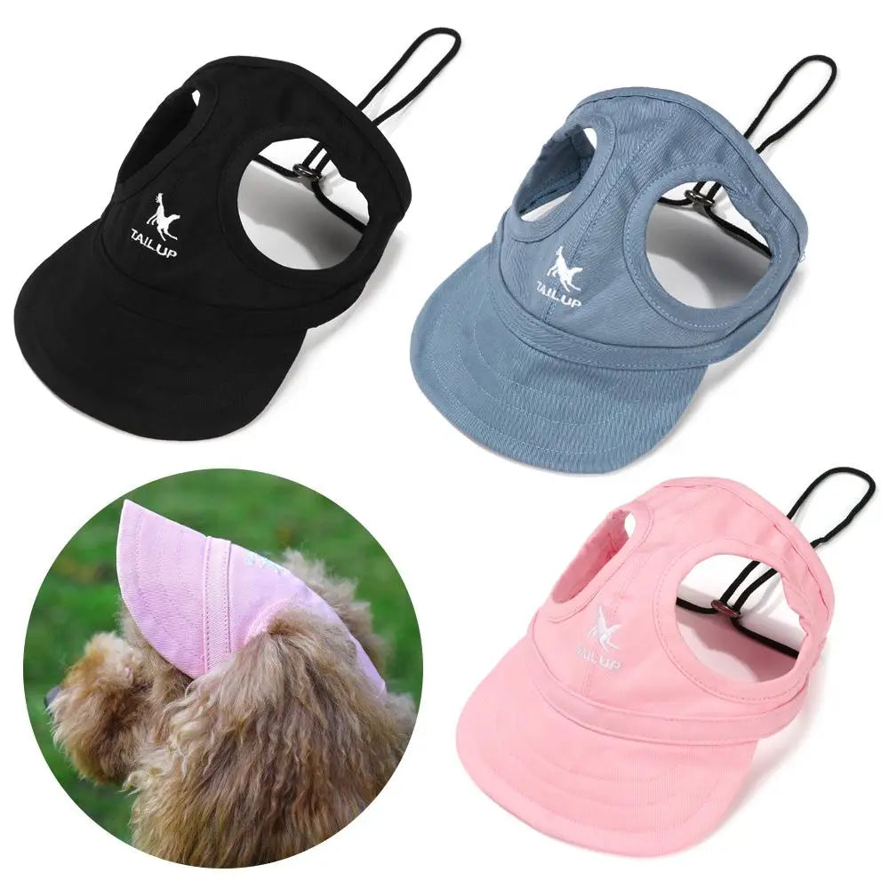 Pet Baseball Hat Cat Dog Visor Hat Adjustable Sun Cap