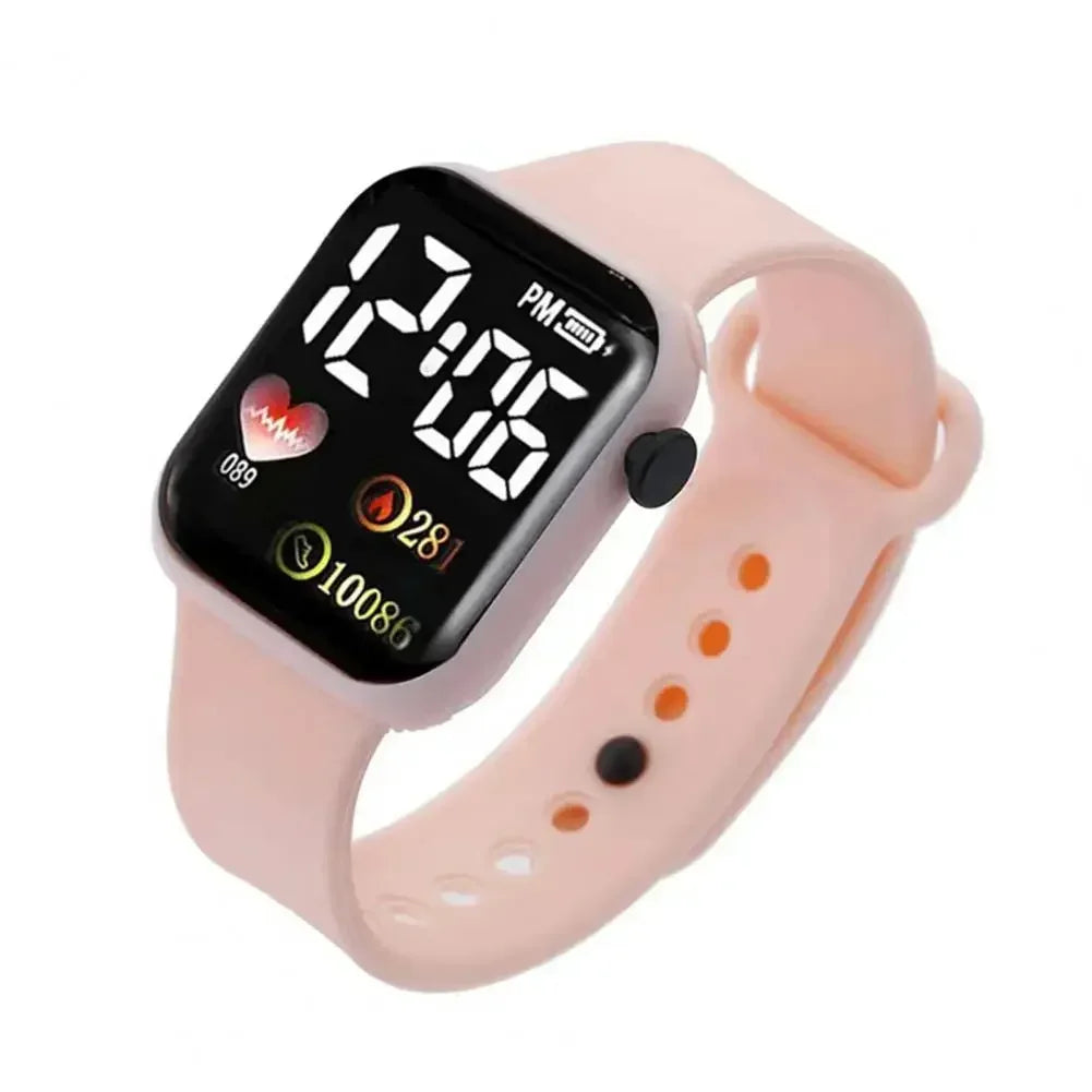 LED Sports Smart Watch – Digital Silicone Wristwatch for Men & Women