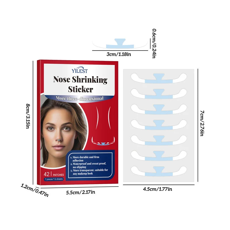 Cosplay Nose Shrink Strips – Invisible Nose Wing Stickers for Slimming