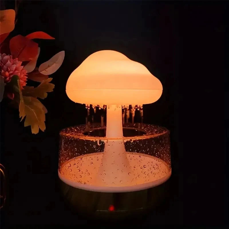 Xiaomi Rain Cloud Humidifier – Colorful Mushroom Night Light & Essential Oil Diffuser